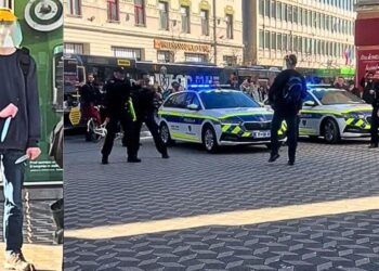 Incident na Bavarskem Dvoru: Moški grozil z nožema (VIDEO)