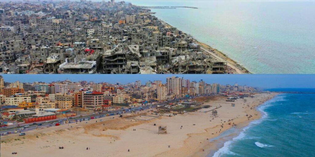 Gaza sedaj in prej