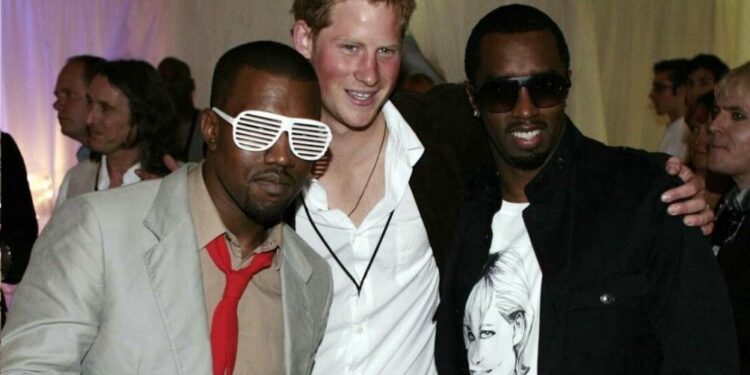 Princ Harry - P. DIddy - Kanye West