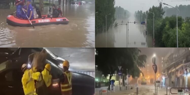 Kitajski grozijo poplave, evakuiranih že 20.000 ljudi