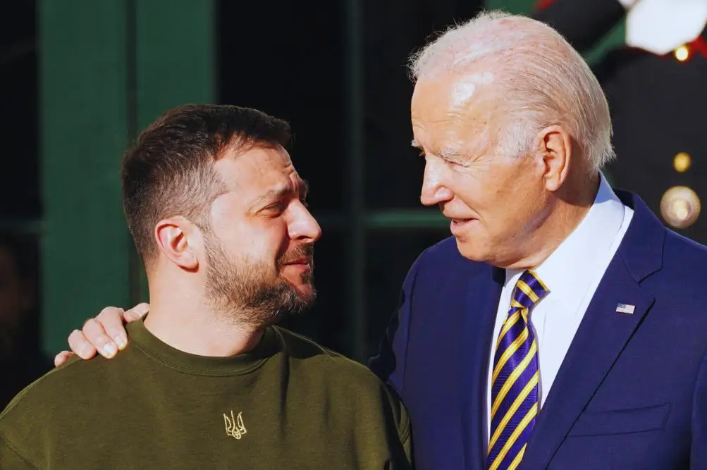 Zelenski in Biden
