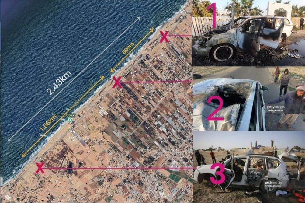 Lokacije napadov na humanitarne delavce