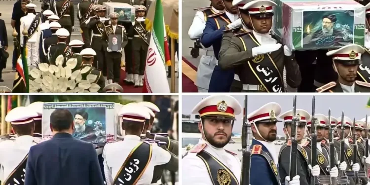 Pogrebna slovesnost iranskega predsednika Ebrahima Raisija