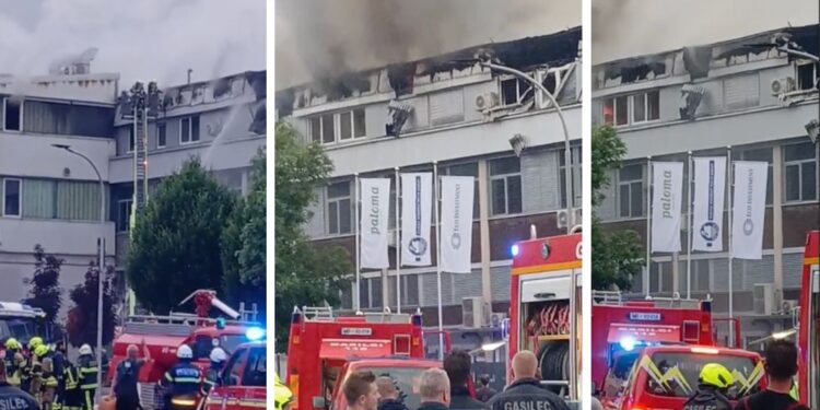 Požar v Palomi: 130 gasilcev preprečilo širjenje ognja na druge objekte (VIDEO)