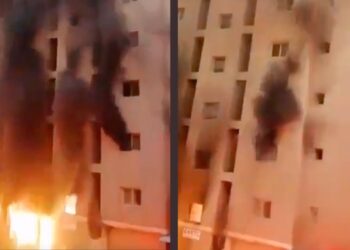 Tragedija v Kuvajtu: V požaru umrlo več deset oseb (VIDEO)