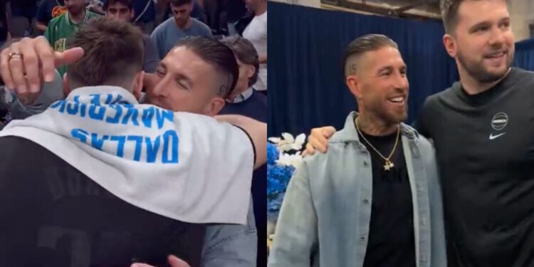 Nogometaš Sergio Ramos podprl Luko Dončića v finalni tekmi NBA (VIDEO)