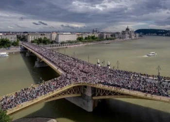 Budimpešta - protest za mir