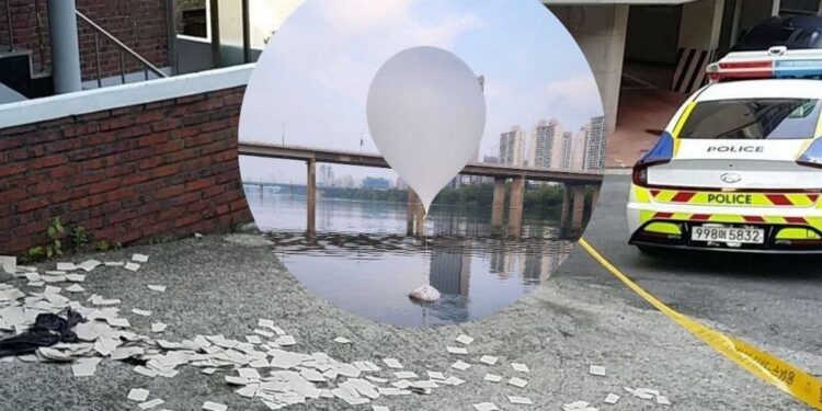 Še ena ‘pošiljka’ od severnih sosedov: V Južni Koreji ponovno pristali baloni s smetmi (FOTO)