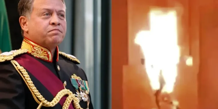 Jordanija: Moški se je zažgal  v protest dogajanju v Gazi (VIDEO)