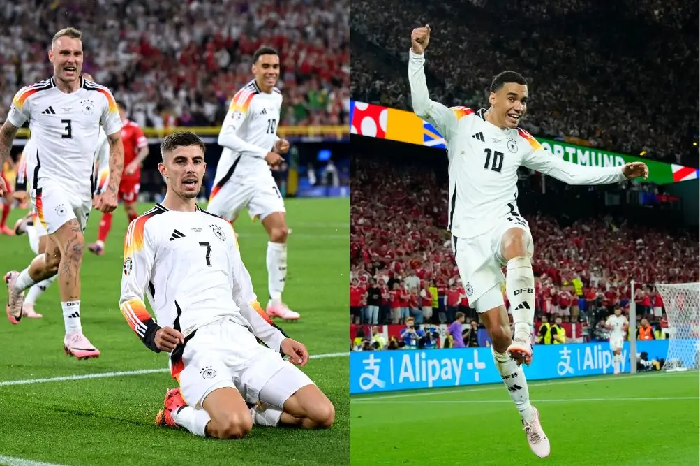 Kai Havertz in Jamal Musiala