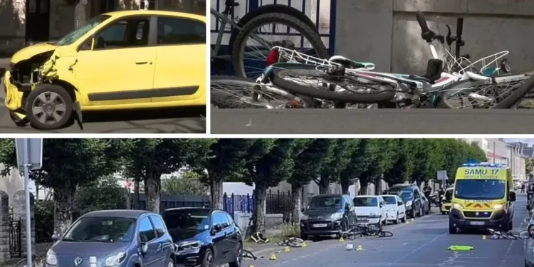 Starejša voznica trčila v otroke