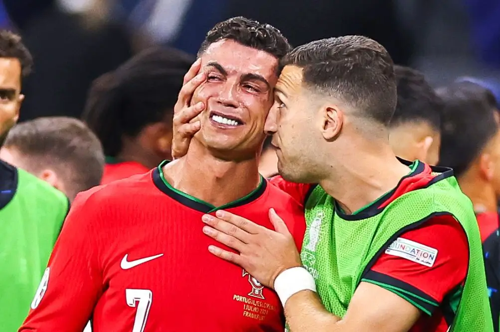 Cristiano Ronaldo v solzah