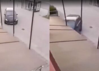 Incident v Štepanjskem naselju: Voznik Mercedesa namerno trčil v teraso lokala (FOTO)