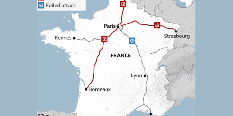 Sabotaža v Franciji: Motnje v železniškem prometu bodo trajale do konca tedna
