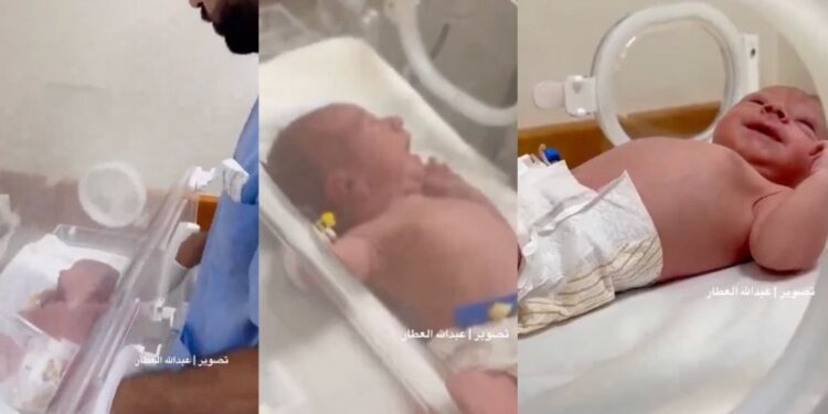 Tragedija v Gazi: Rešili dojenčka iz mrtve matere po izraelskem napadu (VIDEO)