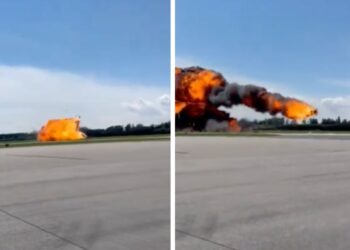 Tragedija na Poljskem: V strmoglavljenju vojaškega letala umrl pilot (VIDEO)