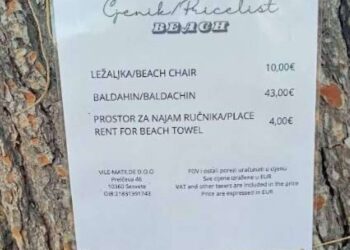 Šok na Hrvaškem: Zaračunavajo celo prostor za brisačo!