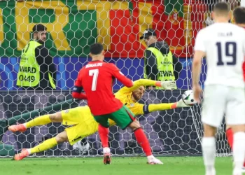 Jan Oblak in Cristiano Ronaldo