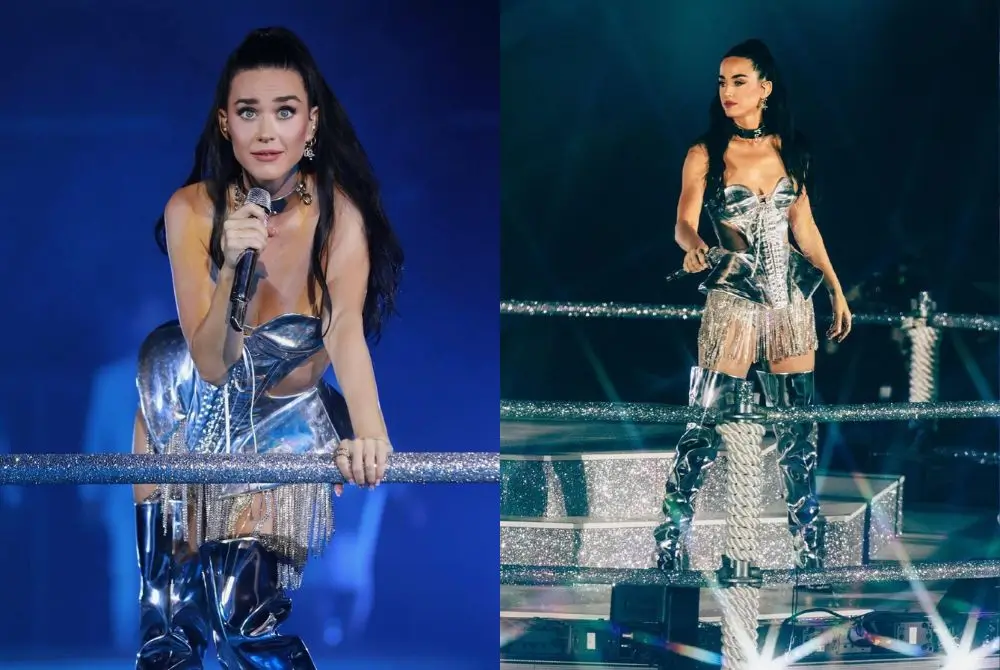 Katy Perry v Dolce & Gabbana obleki