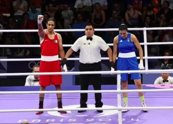 Imane Khelif in Angela Carini