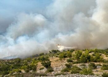 Divjanje ognja v Tučepih: Gasilci preživeli še eno neprespano noč (FOTO)
