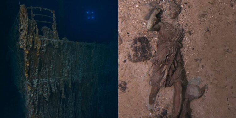 Zgodovinsko odkritje na Titaniku: Kip Diane iz Versaillesa našli na morskem dnu (FOTO)
