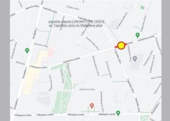 Zapora Linhartove ceste v Ljubljani podaljšana do sredine novembra