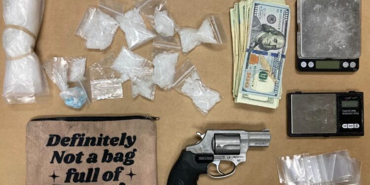 Vreča z napisom “To ni vreča, polna drog” vsebovala fentanil in metamfetamin (FOTO)