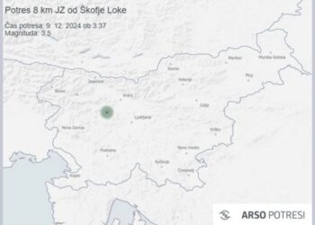 Potres z magnitudo 3,5 trese Slovenijo: Najbolj so ga čutili na Gorenjskem
