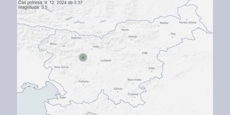 Potres z magnitudo 3,5 trese Slovenijo: Najbolj so ga čutili na Gorenjskem