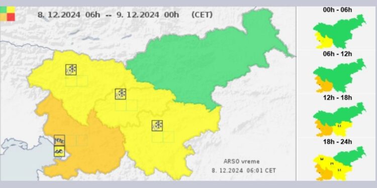 ARSO izdal oranžno opozorilo zaradi močne burje na Primorskem (FOTO)