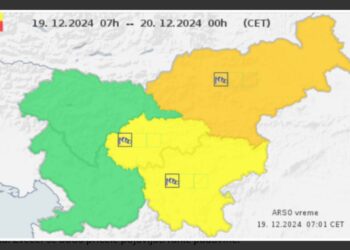 Močan veter na severovzhodu: Oranžno opozorilo za Štajersko in Prekmurje