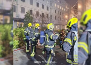 Požar v dijaškem domu v Ljubljani: 11 poškodovanih, ena oseba v kritičnem stanju