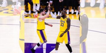 Podpora iz prve vrste: Dončićeva dekleti na tribunah Lakersov (FOTO)